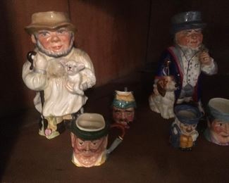 Antique Toby Mugs & Figurines.