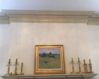 Brass Candlesticks. Oil Painting by  Anthony Watkins.