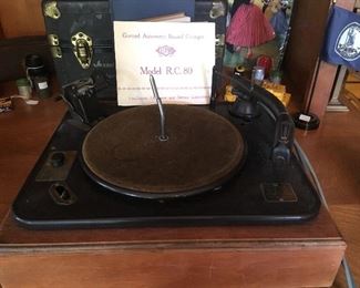 Antique Turntable. Garrard Automatic Record Changer. R.C. Model 80