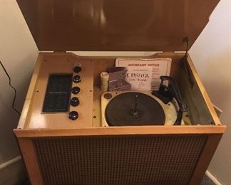 Fisher Series 202 console radio-phonograph (circa 1955)