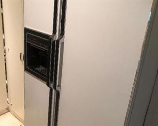 GE side-by-side fridge. 