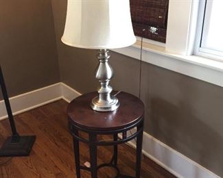 End or side table with table lamp