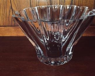 Large crystal fruit bowl