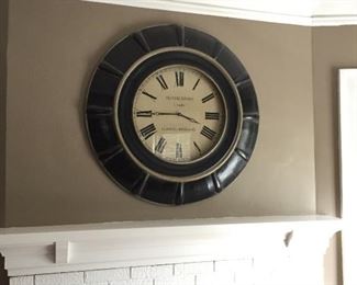Oversized decorative wall clock