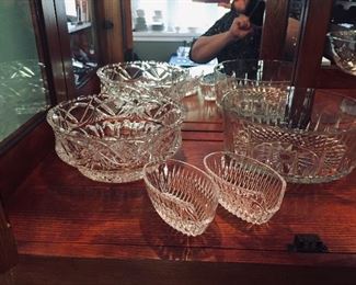 Pressed and Cut Glass Serving Pieces