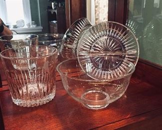 Pressed and Cut Glass Serving Pieces