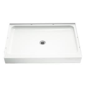 Sterling Ensemble White Vikrell Shower Base (Common: 34-in x 48-in; Actual: 34-in x 48-in)