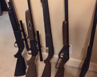 Large selection of BB guns