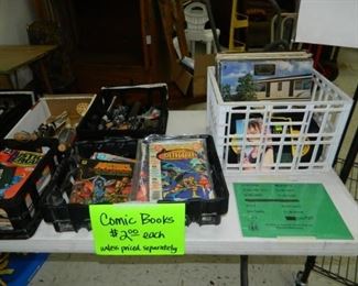 Comic, LP & 45 records