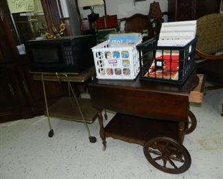 Tea cart, aluminum cart