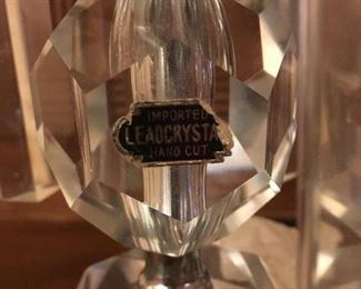 Vintage Lead crystal lamp