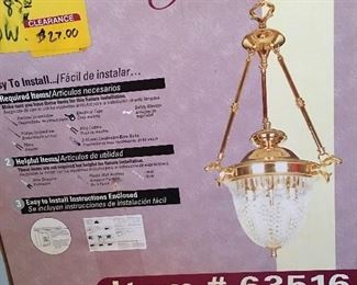 Many NIB light fixtures