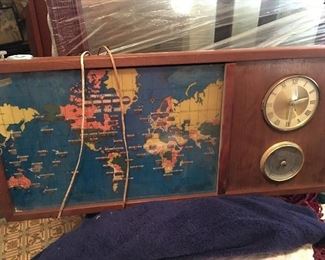 Vintage world map