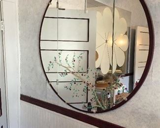 vintage mirror that's been and painted