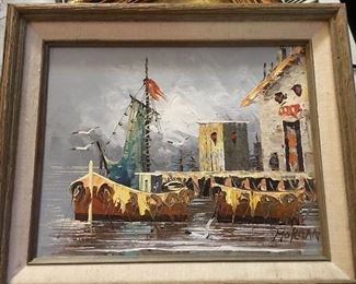Very attractive oil painting signed Morgan