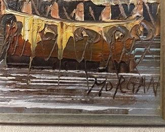 Very attractive oil painting signed Morgan