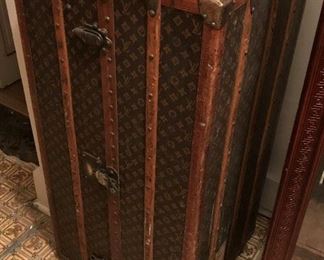 Rare find 1920's (especially in this good of condition for age) Louis Vuitton Monogram Steamer Travel Trunk. We have taken several pictures of trunk to view.