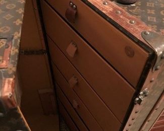 Rare find 1920's (especially in this good of condition for age) Louis Vuitton Monogram Steamer Travel Trunk. We have taken several pictures of trunk to view.