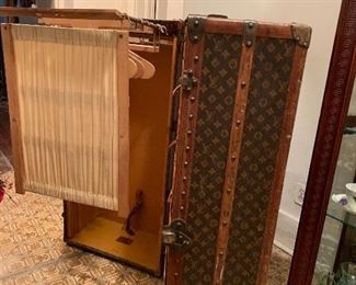 Rare find 1920's (especially in this good of condition for age) Louis Vuitton Monogram Steamer Travel Trunk. We have taken several pictures of trunk to view.