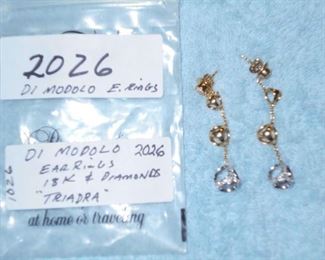 Di Modolo 18 carat and diamond earrings. Beautiful!