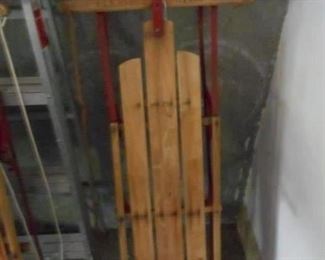 Flexible-Flyer sled.
