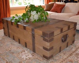 Restoration Hardware trunk style coffee table