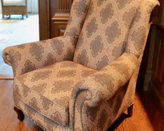 Arhaus chair with nailhead trim