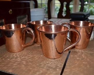 Copper mugs