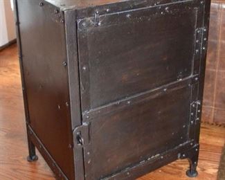 Restoration Hardware metal side cabinet