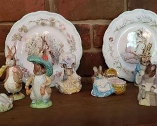 Royal Albert Beatrix Potter Figurines and Plates - England