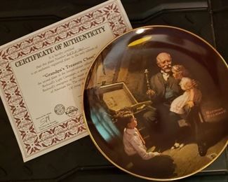 Norman Rockwell Collection Plate with Certificate of Authenticity