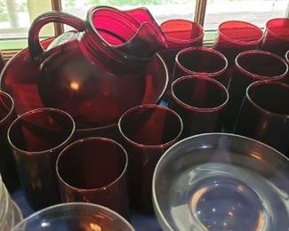 Rose (Cranberry) Glass