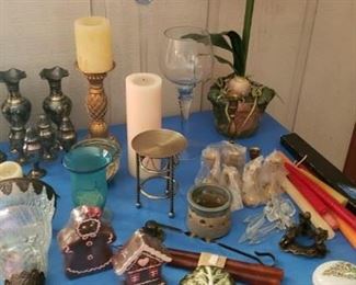 Candles, Candle Sticks and holders
