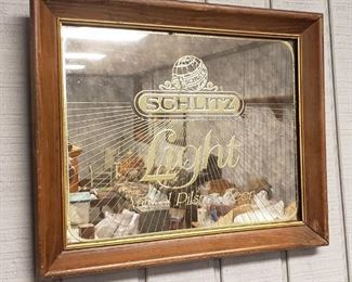 Framed Beer Mirror Art
