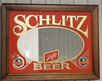 Framed Beer Mirror Art
