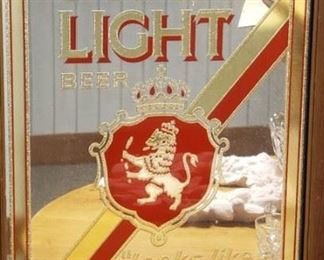 Framed Beer Mirror Art