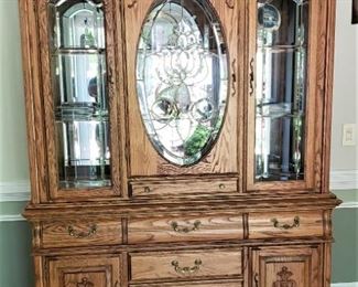 A beautiful Oak Breakfront