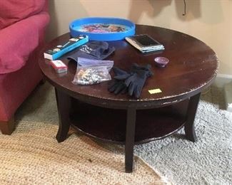 Round living room table