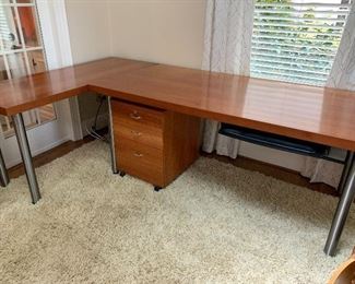 By Design Desk, Console and Rolling File Cabinet