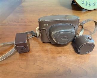 Pax Vintage 35mm Camera in Leather Case