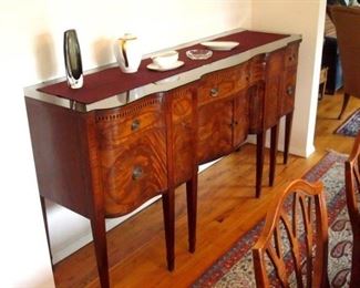 Rare Vintage Batesville Cabinet Co. sideboard. This sideboard is part of a complete dining room suite by this famous maker.