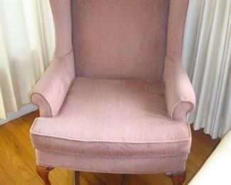 Wingback chair.