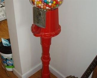 vintage gumball machine.