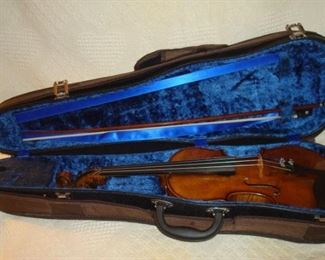 Antique violin and bow.