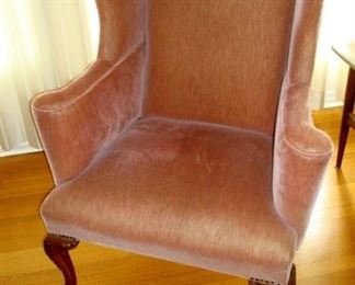 Wingback chair.