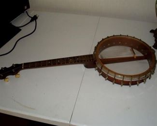 Antique Vega tenor banjo.