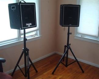 Pair CSX-25 community speakers on Ultimate stands.