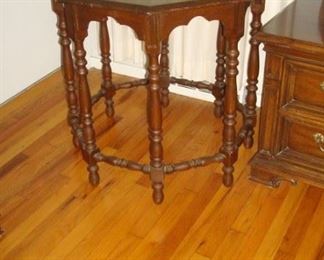 Vintage 1940's octagon table.