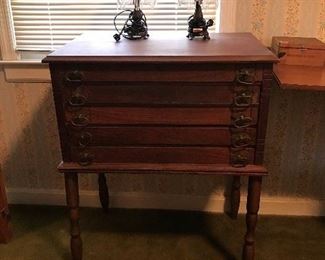 Old Cabinet - Jewelry, Mercantile Cabinet