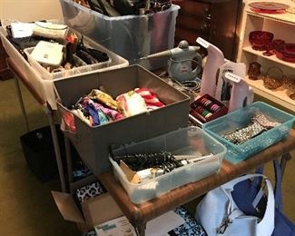 Curling Irons, New Storage Bags, Handbags, Belts, Clothes steamers, etc.